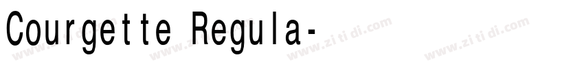 Courgette Regula字体转换